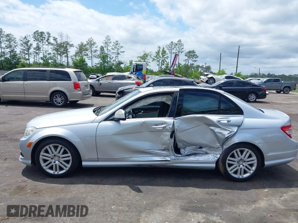 2009 Mercedes-Benz C 300 Sport with VIN WDDGF54X19R084393, listed as a IAAI auction lot 42145244 with 130,740 mi miles and . Bid and sale history available at DreamBid. Image 14.