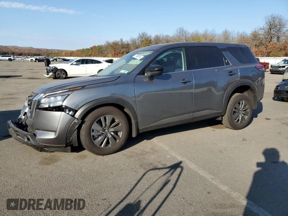 2024 Nissan Pathfinder S z VIN 5N1DR3ACXRC251665, wystawiony jako Copart lot #77466514 z przebiegiem 2 118 mil mil oraz Szkoda całkowita • Salvage title. Historia ofert i sprzedaży dostępna na DreamBid. Obrazek 1.