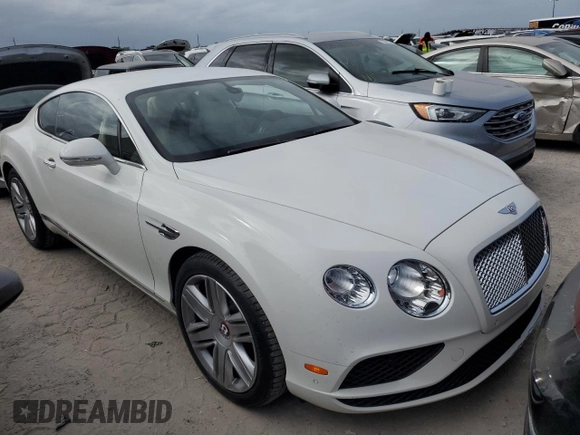 2017 Bentley Continental GT with VIN SCBFT7ZA4HC062035, listed as a Copart auction lot 76673904 with 9,008 mi miles and Salvage Title. Bid and sale history available at DreamBid. Image 4.