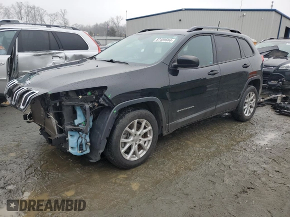 2017 Jeep Cherokee Sport z VIN 1C4PJLAS9HW573906, wystawiony jako Copart lot #87459584 z przebiegiem 73 501 mil mil oraz Szkoda całkowita • Salvage title. Historia ofert i sprzedaży dostępna na DreamBid. Obrazek 1.