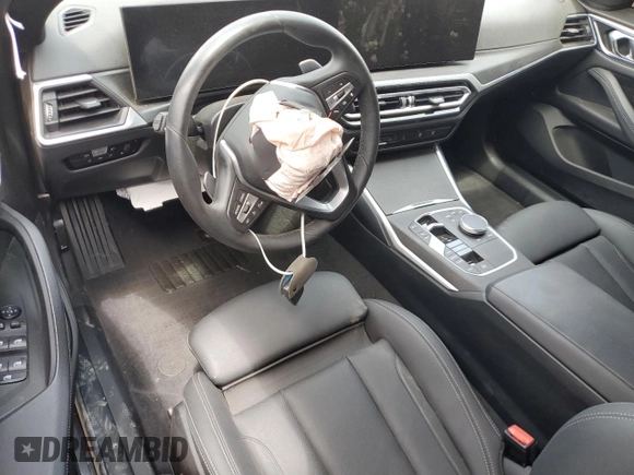 2024 BMW 4 Series 430i xDrive with VIN WBA73AV05RFS27955, listed as a Copart auction lot 59596415 with Not provided miles and Salvage title. Bid and sale history available at DreamBid. Image 8.