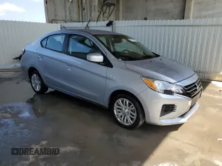2022 Mitsubishi Mirage G4 ES with VIN ML32FUFJXNHF02043, listed as a Copart auction lot 46878434 with 38,760 mi miles. Bid and sale history available at carsss.com. Image 4.
