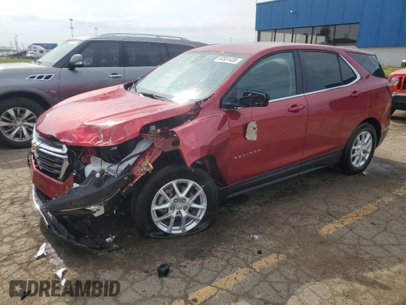 2024 Chevrolet Equinox LT with VIN 3GNAXKEG8RL309787, listed as a Copart auction lot 53551435 with 2,125 mi miles and Salvage title. Bid and sale history available at DreamBid. Image 1.