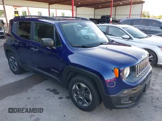 2017 Jeep Renegade Sport with VIN ZACCJAAB2HPE89099, listed as a IAAI auction lot 42329615 with 102,763 mi miles and . Bid and sale history available at DreamBid. Image 1.