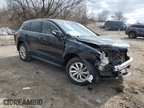 2016 Acura RDX Tech Pkg with VIN 5J8TB4H54GL019515, listed as a Copart auction lot 46230125 with 172,580 mi miles and Salvage Title. Bid and sale history available at carsss.com. Image 4.