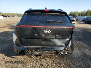 2025 Hyundai Kona Limited with VIN KM8HECA34SU190553, listed as a Copart auction lot 74576514 with 3,365 mi miles and Salvage Title. Bid and sale history available at DreamBid. Image 6.