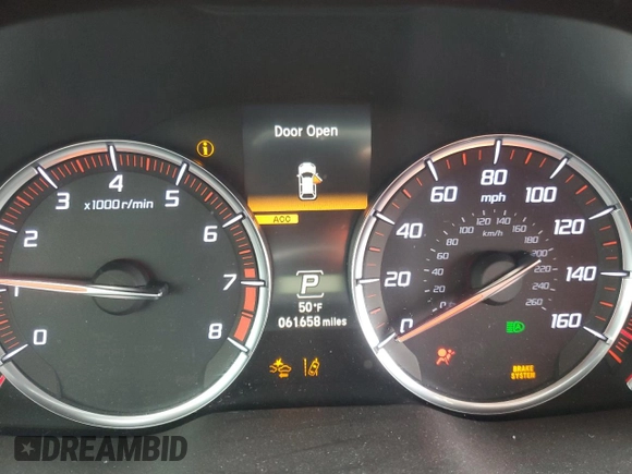2019 Acura MDX Technology with VIN 5J8YD4H0XKL008399, listed as a Copart auction lot 51506575 with 61,658 mi miles and Salvage title. Bid and sale history available at DreamBid. Image 9.