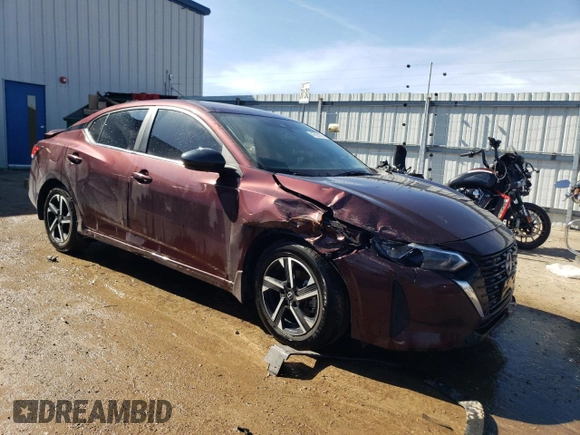 2024 Nissan Sentra SV with VIN 3N1AB8CV7RY304999, listed as a Copart auction lot 47881475 with 39,071 mi miles and Salvage Title. Bid and sale history available at DreamBid. Image 4.