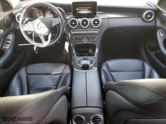 2015 Mercedes-Benz C-Class C 300 with VIN 55SWF4JBXFU054835, listed as a Copart auction lot 52032855 with 71,921 mi miles and Salvage Title. Bid and sale history available at carsss.com. Image 8.