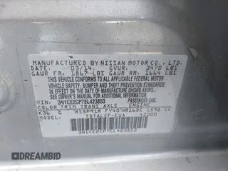 2014 Nissan Note S Plus z VIN 3N1CE2CP7EL423853, wystawiony jako IAAI lot #42402127 z przebiegiem 199 799 mil mil oraz . Historia ofert i sprzedaży dostępna na DreamBid. Obrazek 9.