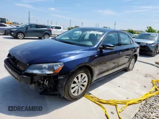 2015 Volkswagen Passat Wolfsburg Edition with VIN 1VWAT7A3XFC059011, listed as a Copart auction lot 59669595 with 126,547 mi miles and Salvage title. Bid and sale history available at DreamBid. Image 1.