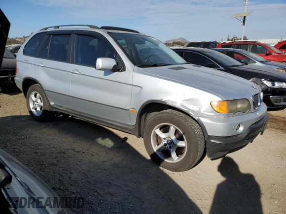 2003 BMW X5 3.0i with VIN 5UXFA53533LV73777, listed as a Copart auction lot 78549744 with 228,075 mi miles and Salvage Title. Bid and sale history available at carsss.com. Image 4.