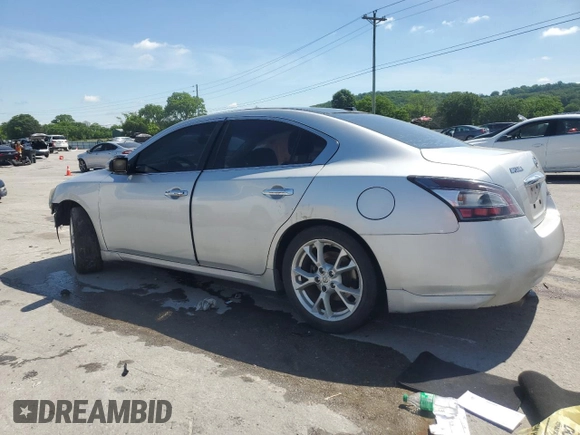 2012 Nissan Maxima SV with VIN 1N4AA5AP4CC856534, listed as a Copart auction lot 55179015 with 168,982 mi miles and Salvage title. Bid and sale history available at DreamBid. Image 2.