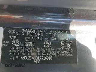 2020 Kia Soul S with VIN KNDJ23AUXL7716918, listed as a Copart auction lot 48226025 with 65,249 mi miles and Salvage Title. Bid and sale history available at DreamBid. Image 14.