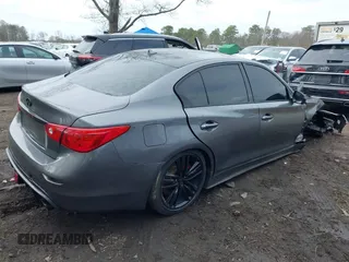 2015 Infiniti Q50 with VIN JN1BV7AR8FM401199, listed as a IAAI auction lot 41997546 with 86,017 mi miles. Bid and sale history available at carsss.com. Image 4.