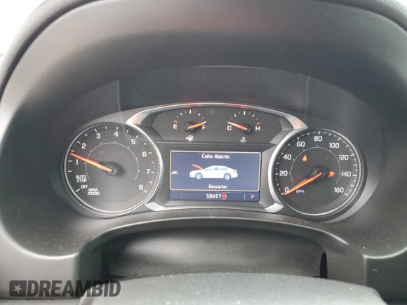 2020 GMC Terrain SLT with VIN 3GKALPEX2LL172598, listed as a Copart auction lot 53658905 with 58,697 mi miles and Salvage title. Bid and sale history available at DreamBid. Image 9.