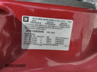 2008 GMC Sierra 1500 SLE1 z VIN 3GTEC13J08G256475, wystawiony jako Copart lot #53936155 z przebiegiem 164 383 mil mil oraz Szkoda całkowita • Salvage title. Historia ofert i sprzedaży dostępna na DreamBid. Obrazek 12.