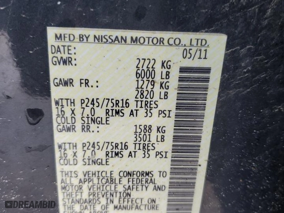 2011 Nissan Pathfinder SV with VIN 5N1AR1NN4BC627527, listed as a Copart auction lot 88138205 with 77,689 mi miles and Salvage Title. Bid and sale history available at carsss.com. Image 13.