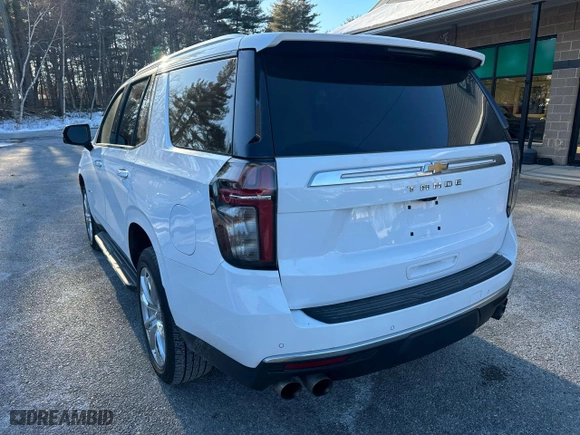 2021 Chevrolet Tahoe High Country with VIN 1GNSKTKL8MR400862, listed as a Copart auction lot 43861145 with 91,710 mi miles and Clean Title. Bid and sale history available at carsss.com. Image 3.