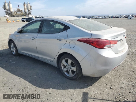 2013 Hyundai Elantra GLS с VIN KMHDH4AE9DU726235, выставлен на аукционе Copart как лот 59017135 с пробегом Не указан миль и Списание • Salvage title. История ставок и продаж доступна на DreamBid. Изображение 2.