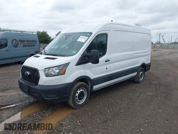2023 Ford Transit Cargo with VIN 1FTBR1C89PKB29455, listed as a IAAI auction lot 41839680 with 21,570 mi miles. Bid and sale history available at carsss.com. Image 20.