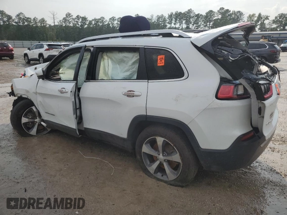 2019 Jeep Cherokee Limited with VIN 1C4PJMDX5KD135027, listed as a Copart auction lot 46635215 with 0 mi miles and Salvage Title. Bid and sale history available at carsss.com. Image 2.