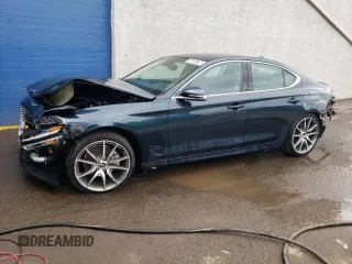 2023 Genesis G70 2.0T with VIN KMTG34TA4PU126996, listed as a Copart auction lot 69326704 with 24,882 mi miles and Non Repairable. Bid and sale history available at DreamBid. Image 1.