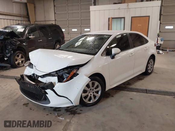 2020 Toyota Corolla LE with VIN JTDEPRAE6LJ079575, listed as a IAAI auction lot 41718157 with 165,955 mi miles. Bid and sale history available at carsss.com. Image 17.