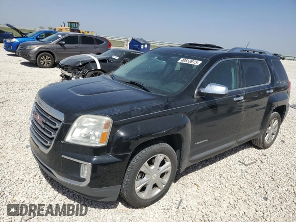 2017 GMC Terrain SLT z VIN 2GKALPEK3H6340586, wystawiony jako Copart lot #49550975 z przebiegiem 64 407 mil mil oraz Czysty tytuł • Clean title. Historia ofert i sprzedaży dostępna na DreamBid. Obrazek 1.