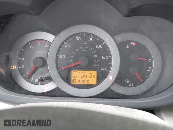 2009 Toyota RAV4 with VIN JTMBF33V19D021204, listed as a IAAI auction lot 40476724 with 129,168 mi miles. Bid and sale history available at carsss.com. Image 7.