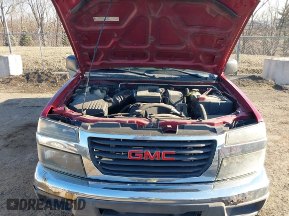 2005 GMC Canyon SLE Z85 with VIN 1GTDT196458264112, listed as a IAAI auction lot 41655505 with 110,529 mi miles. Bid and sale history available at carsss.com. Image 10.