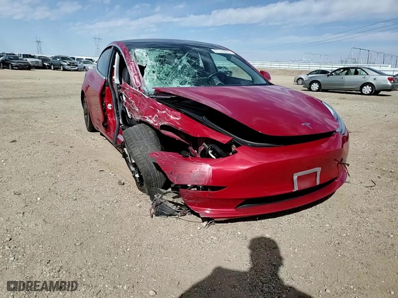 2019 Tesla Model 3 Long Range with VIN 5YJ3E1EB1KF387273, listed as a Copart auction lot 47318605 with 57,111 mi miles and Salvage Title. Bid and sale history available at carsss.com. Image 11.