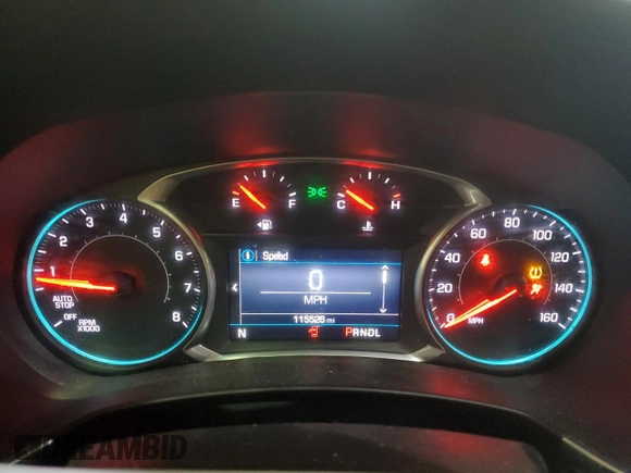 2019 Chevrolet Equinox LT with VIN 3GNAXKEV6KL246449, listed as a Copart auction lot 46797365 with 115,526 mi miles and Clean Title. Bid and sale history available at DreamBid. Image 9.