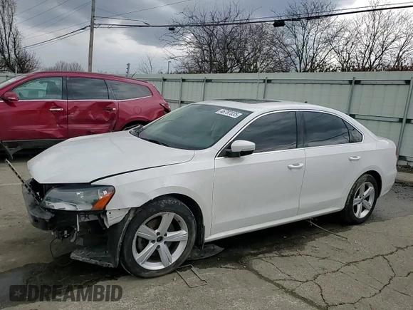 2013 Volkswagen Passat SE with VIN 1VWBN7A39DC029977, listed as a Copart auction lot 46787035 with 106,801 mi miles and Salvage title. Bid and sale history available at DreamBid. Image 11.