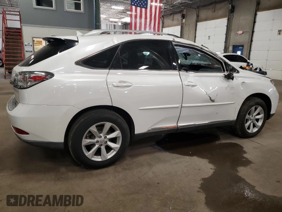 2011 Lexus RX 350 with VIN 2T2BK1BA6BC102910, listed as a Copart auction lot 60153935 with 132,626 mi miles and Salvage title. Bid and sale history available at DreamBid. Image 3.