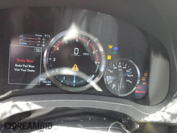2015 Lexus RC F with VIN JTHHP5BC9F5002777, listed as a Copart auction lot 58022575 with 98,235 mi miles and Salvage title. Bid and sale history available at DreamBid. Image 9.