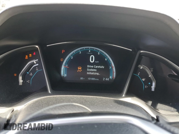2016 Honda Civic EX with VIN 19XFC2F76GE242701, listed as a Copart auction lot 52005815 with 101,480 mi miles and Salvage Title. Bid and sale history available at DreamBid. Image 9.