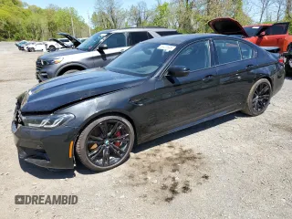 2021 BMW M5 z VIN WBS83CH04MCG09673, wystawiony jako Copart lot #55321695 z przebiegiem 39 443 mil mil oraz Szkody całkowita. Historia ofert i sprzedaży dostępna na DreamBid. Obrazek 1.