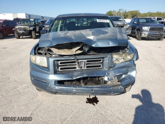 2008 Honda Ridgeline RT with VIN 2HJYK162X8H529311, listed as a Copart auction lot 48032915 with 170,218 mi miles and Salvage Title. Bid and sale history available at carsss.com. Image 5.