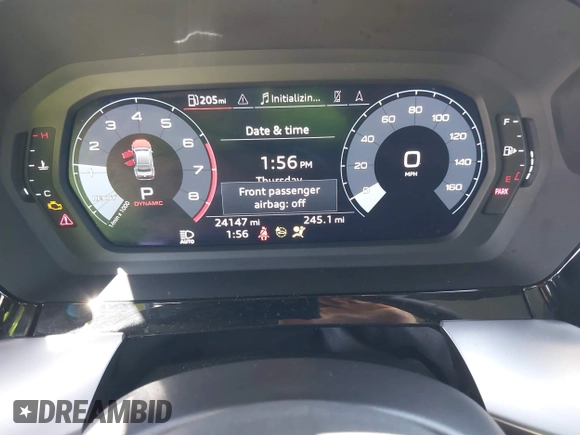 2023 Audi A3 Premium with VIN WAUAUDGY9PA128136, listed as a IAAI auction lot 42229138 with 24,147 mi miles and . Bid and sale history available at DreamBid. Image 7.