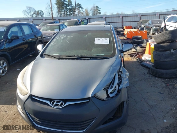 2015 Hyundai Elantra Limited with VIN KMHDH4AE5FU224681, listed as a IAAI auction lot 41817276 with 178,511 mi miles. Bid and sale history available at carsss.com. Image 12.