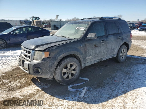 2008 Ford Escape Limited with VIN 1FMCU04178KC45913, listed as a Copart auction lot 45405695 with Not provided miles and Salvage title. Bid and sale history available at DreamBid. Image 1.