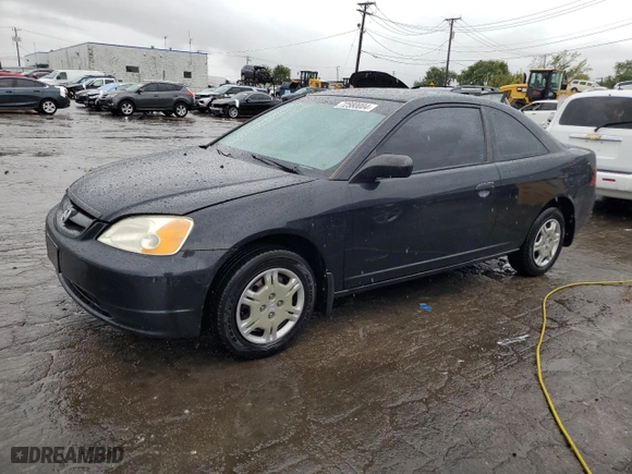 2001 Honda Civic LX with VIN 1HGEM21571L122551, listed as a Copart auction lot 72580004 with 248,826 mi miles and Salvage Title. Bid and sale history available at carsss.com. Image 1.