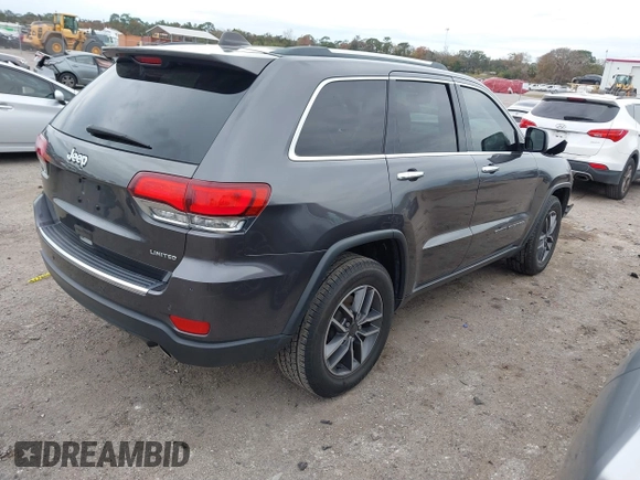 2020 Jeep Grand Cherokee Limited with VIN 1C4RJEBG0LC191286, listed as a IAAI auction lot 41344311 with 99,257 mi miles. Bid and sale history available at carsss.com. Image 4.