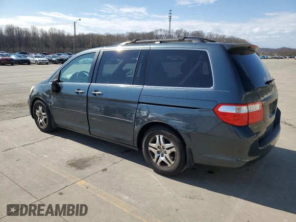 2006 Honda Odyssey EX with VIN 5FNRL38406B403705, listed as a Copart auction lot 50395855 with 252,722 mi miles and Salvage Title. Bid and sale history available at carsss.com. Image 2.