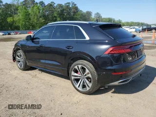 2019 Audi Q8 Premium Plus with VIN WA1BVAF13KD043155, listed as a Copart auction lot 52559895 with 66,711 mi miles and Salvage title. Bid and sale history available at DreamBid. Image 2.