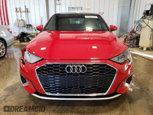 2022 Audi A3 Premium with VIN WAUAUDGY2NA088074, listed as a Copart auction lot 41931514 with 10,113 mi miles. Bid and sale history available at carsss.com. Image 5.