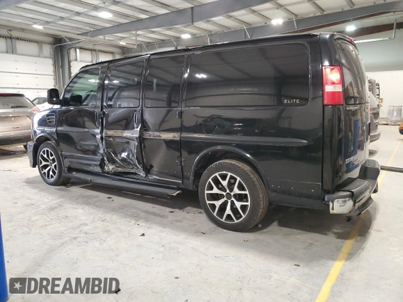 2012 GMC Savana Cargo Van YF7 Upfitter with VIN 1GDS8DC49C1150688, listed as a Copart auction lot 44946485 with 96,026 mi miles and Salvage Title. Bid and sale history available at carsss.com. Image 2.
