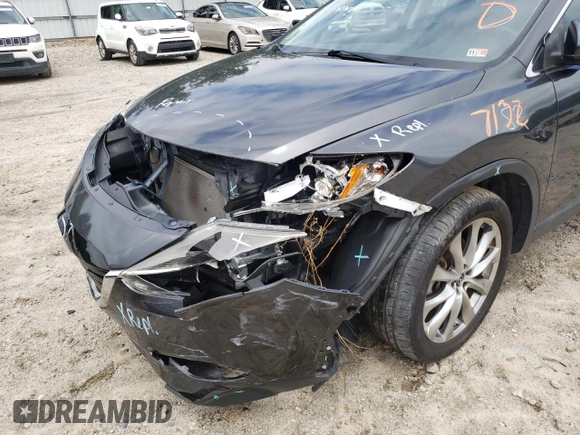 2014 Mazda CX-9 Grand Touring with VIN JM3TB3DV8E0432509, listed as a Copart auction lot 51504322 with 57,835 mi miles and Salvage Title. Bid and sale history available at DreamBid. Image 9.