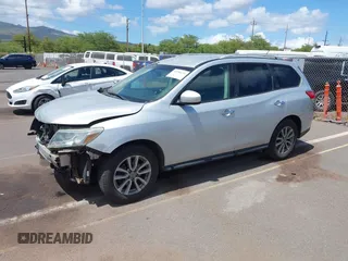 2016 Nissan Pathfinder SV with VIN 5N1AR2MN9GC615324, listed as a IAAI auction lot 42184115 with 67,673 mi miles. Bid and sale history available at carsss.com. Image 2.